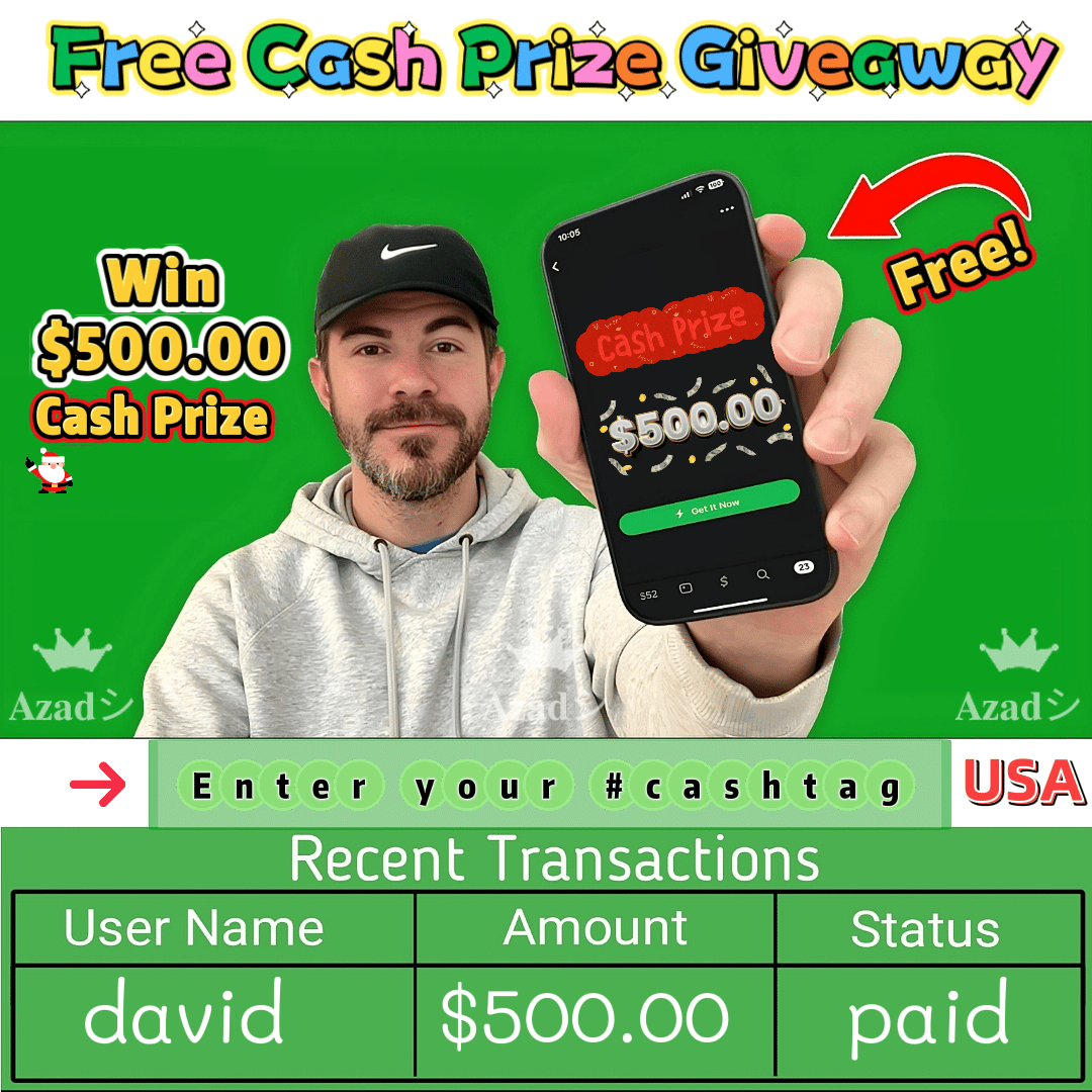 Get $500 Cash App Gift Card For Free