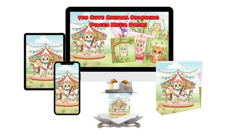 720 Cute Animal Coloring Pages Mega Pack Review Your Simple Start to Profits
